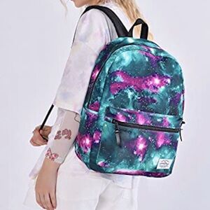HOTSTYLE trendymax galaxy backpack basic packs green purple Unisex 14" laptop